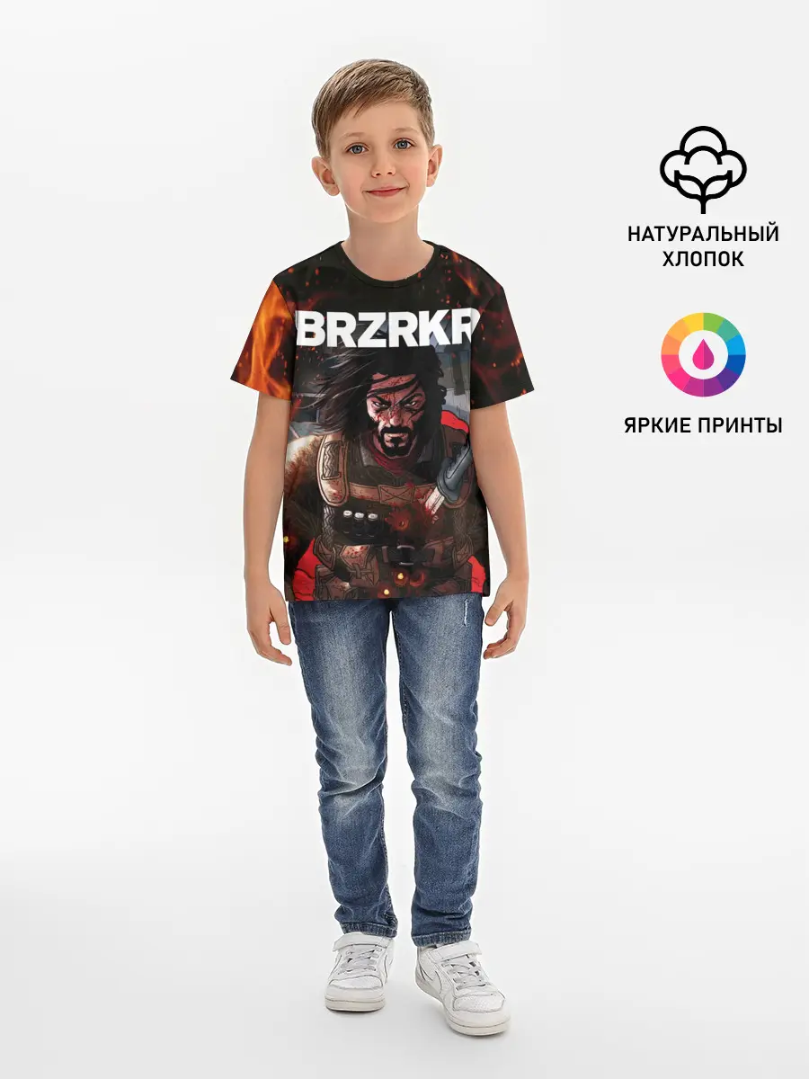 Детская базовая футболка / BRZRKR