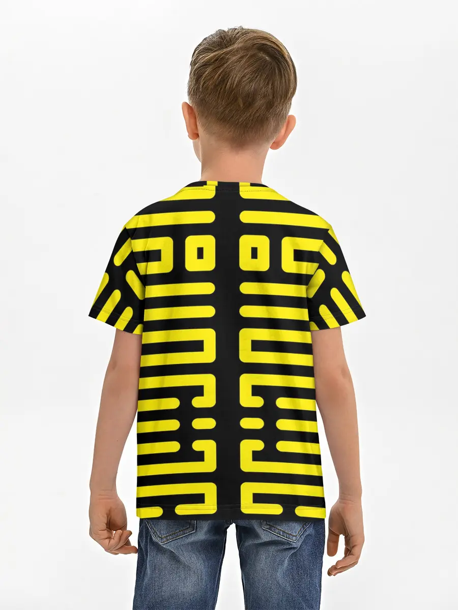 Детская базовая футболка / полосы, линии, узор,