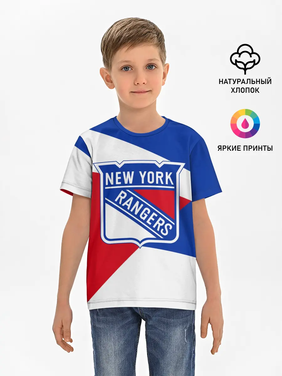Детская базовая футболка / Нью-Йорк Рейнджерс