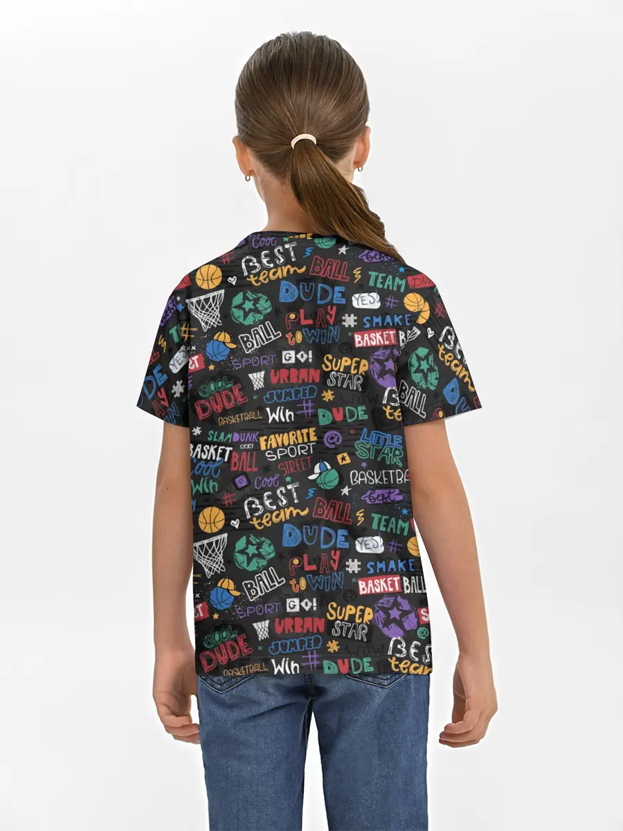 Детская базовая футболка / Баскетбол