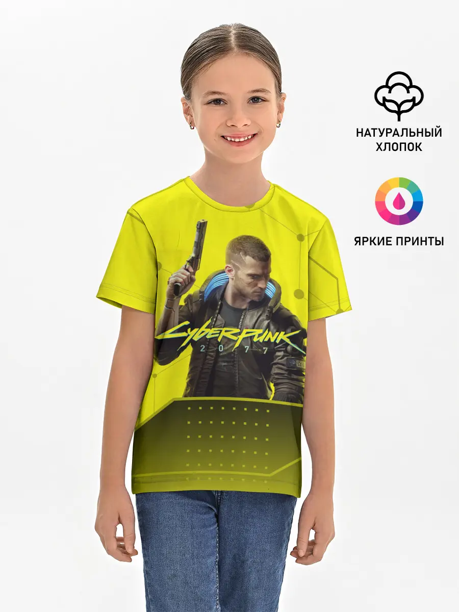 Детская базовая футболка / CYBERPUNK 2077