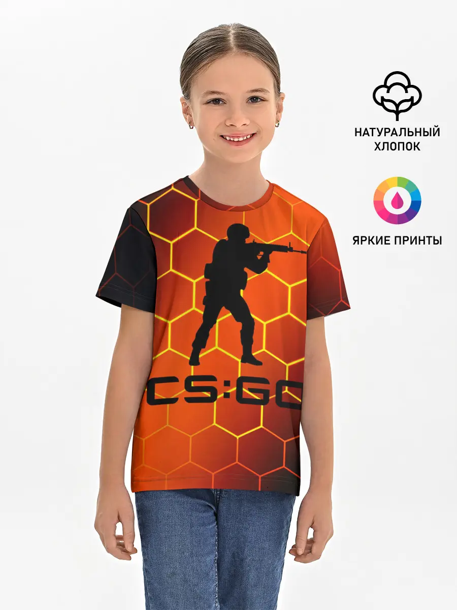 Детская базовая футболка / CS GO | КС ГО