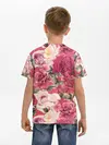 Детская базовая футболка / Акварель, розы