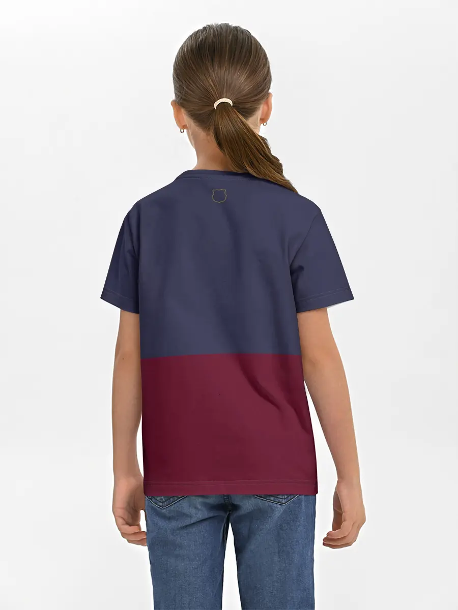 Детская базовая футболка / FC Barcelona | Flag and team Logo