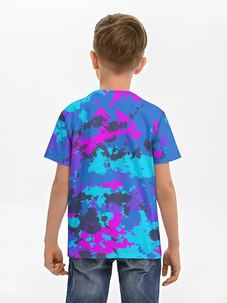 Детская базовая футболка / Неоновые краски