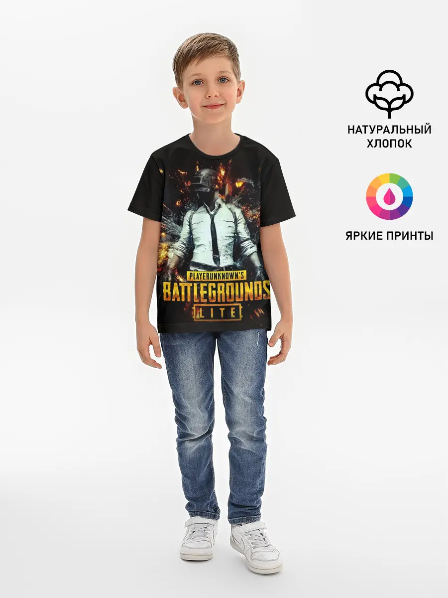 Детская базовая футболка / PUBG Lite