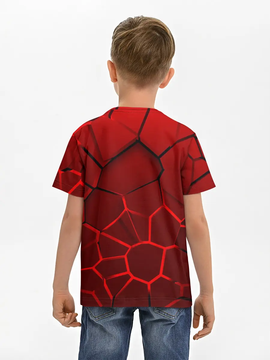 Детская базовая футболка / АУДИ - 3D плиты с подсветкой