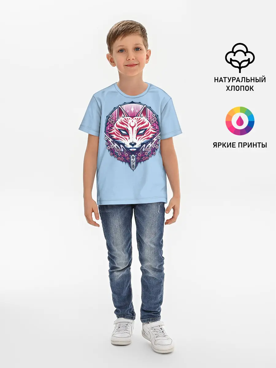 Детская базовая футболка / Киса | Сакура