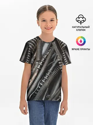 Детская базовая футболка / СТИМПАНК | МЕХАНИЧЕСКИЕ ЧАСТИ