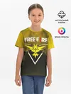 Детская базовая футболка / FREEFIRE | YELLOW SMOKE