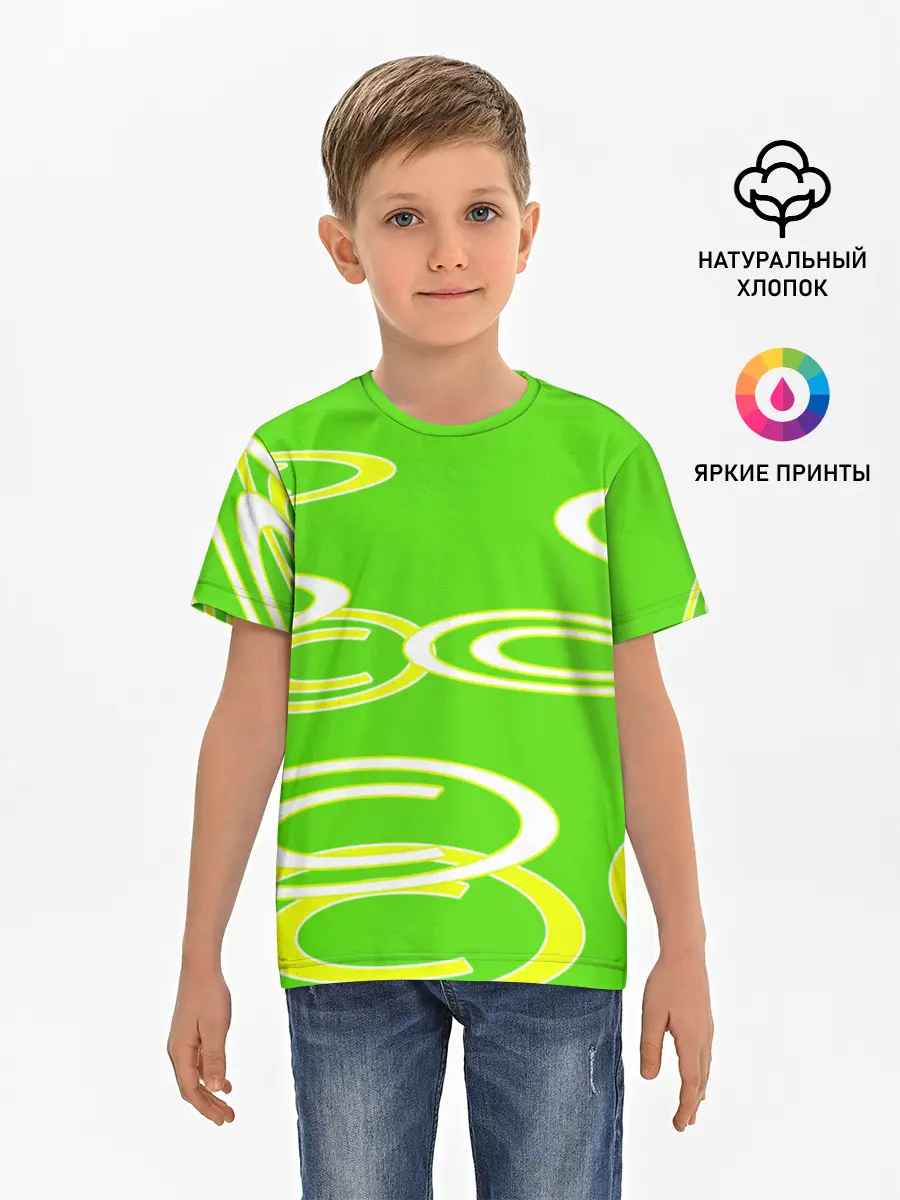 Детская базовая футболка / текстура