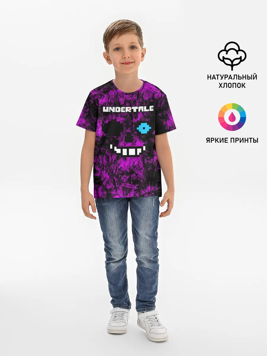 Детская базовая футболка / Undertale Sans.