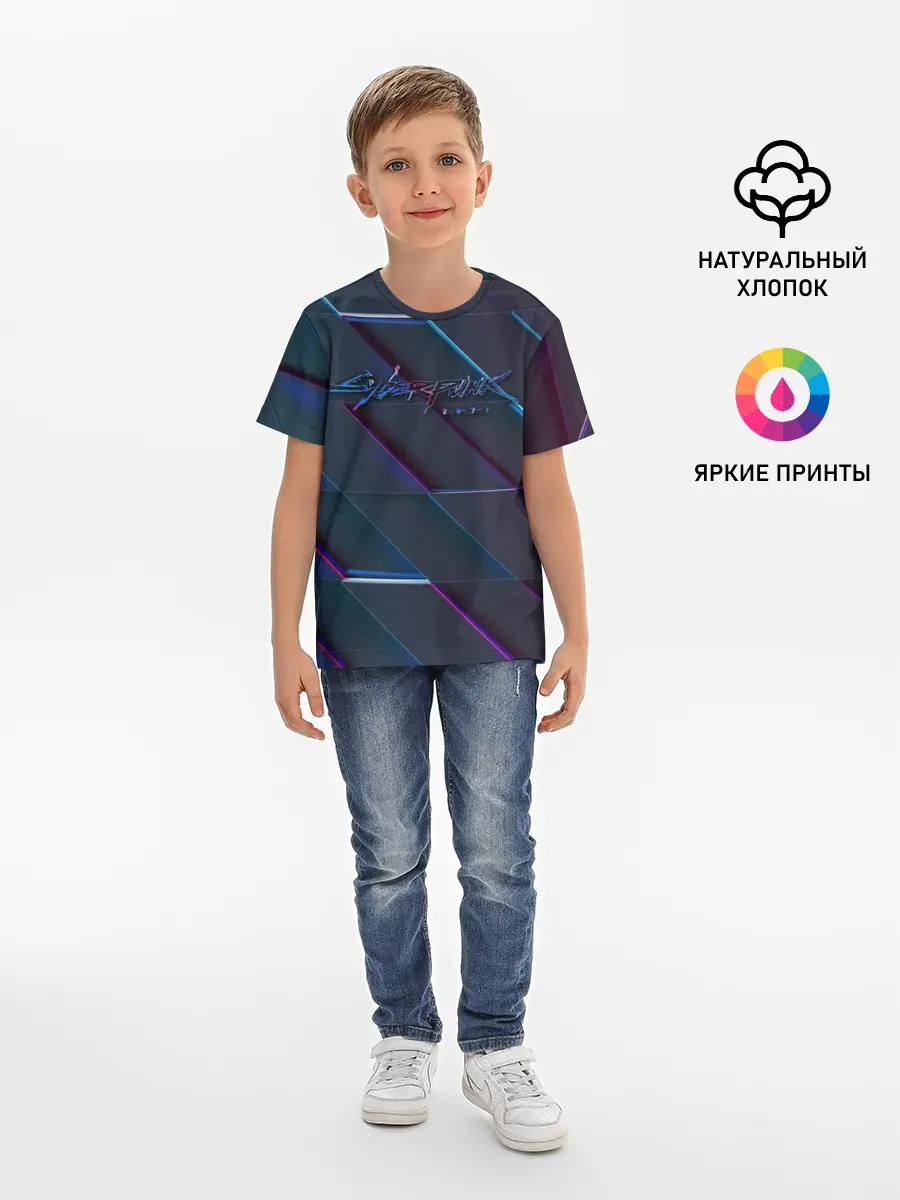 Детская базовая футболка / Cyberpunk 2077