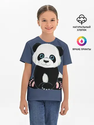 Детская базовая футболка / Милая Панда