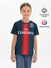 Детская базовая футболка / PSG Форма Новая Home 18/19