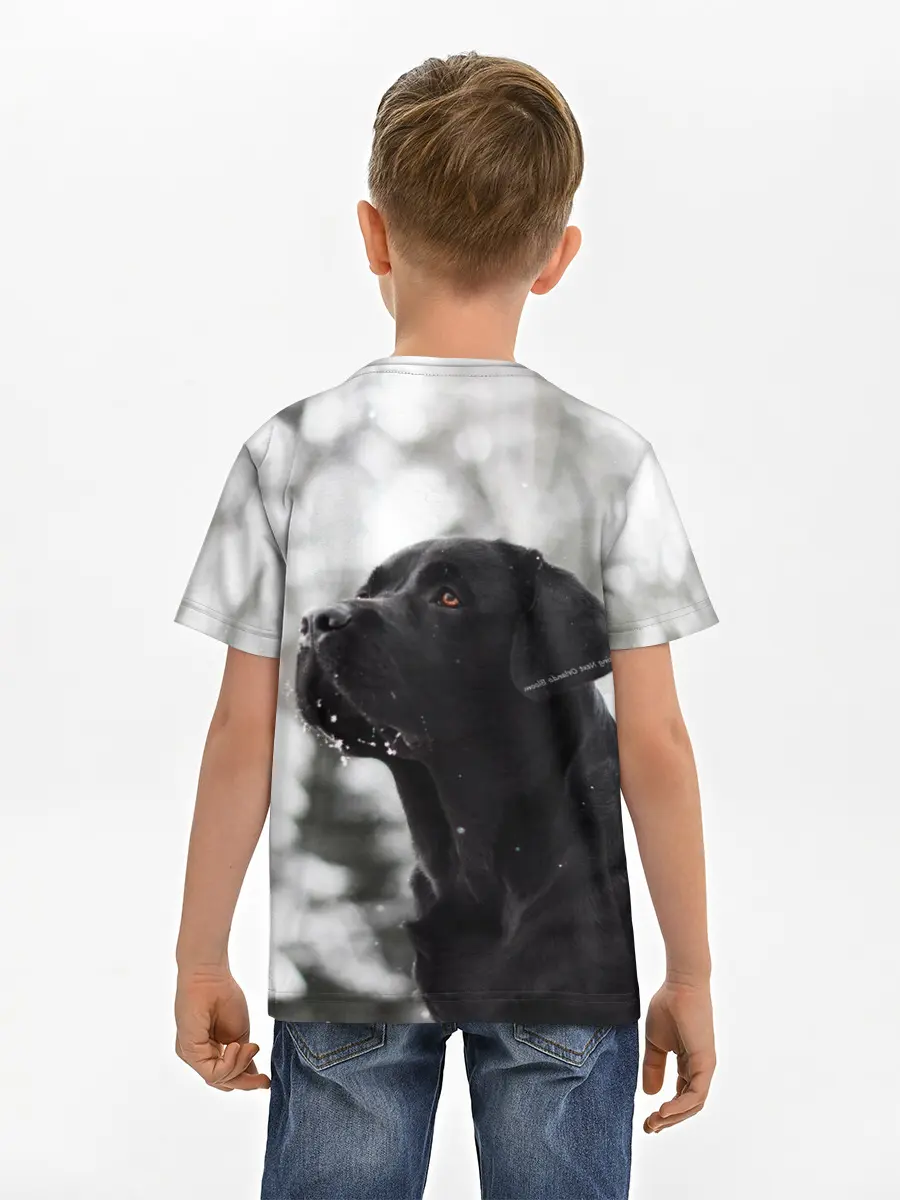 Детская базовая футболка / Лабрадор Марк