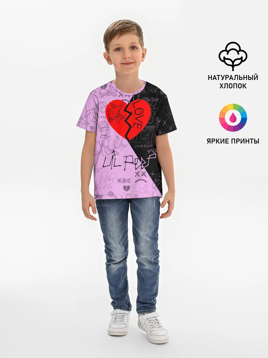 Детская базовая футболка / LIL PEEP.