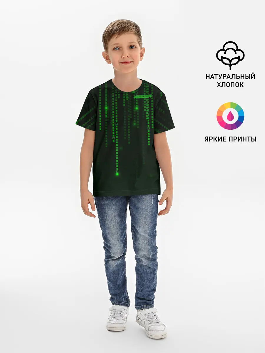 Детская базовая футболка / Minecraft