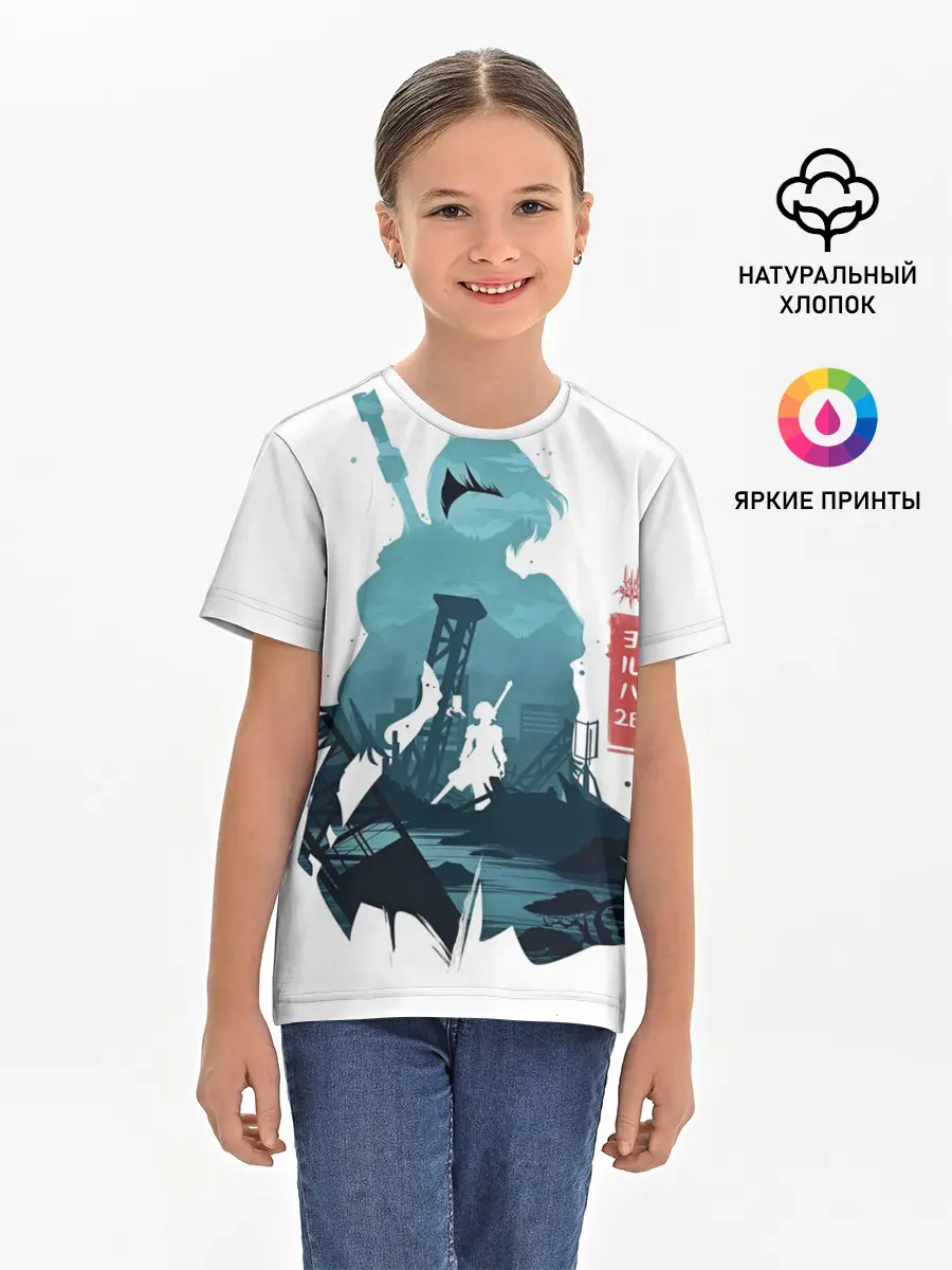 Детская базовая футболка / NIER AUTOMATA 2B