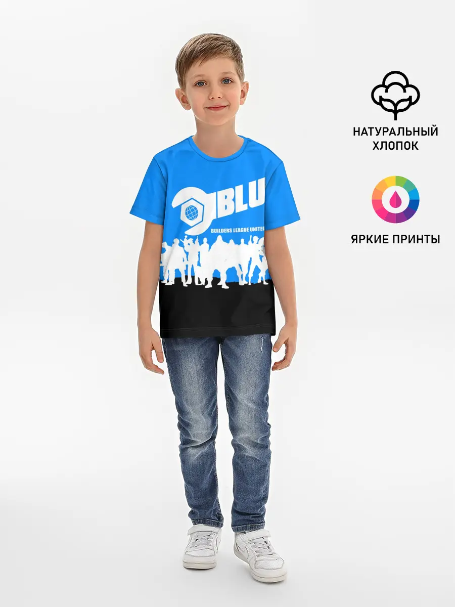 Детская базовая футболка / TEAM FORTRESS 2 BLUE TEAM