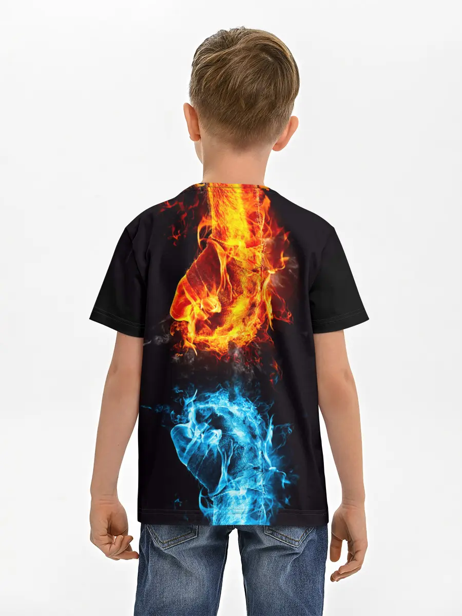 Детская базовая футболка / Огонь и Вода