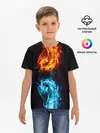 Детская базовая футболка / Огонь и Вода