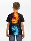 Детская базовая футболка / Огонь и Вода