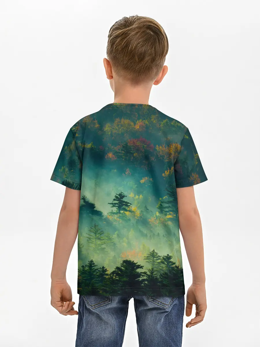 Детская базовая футболка / ПРИРОДА МОЙ ХРАМ
