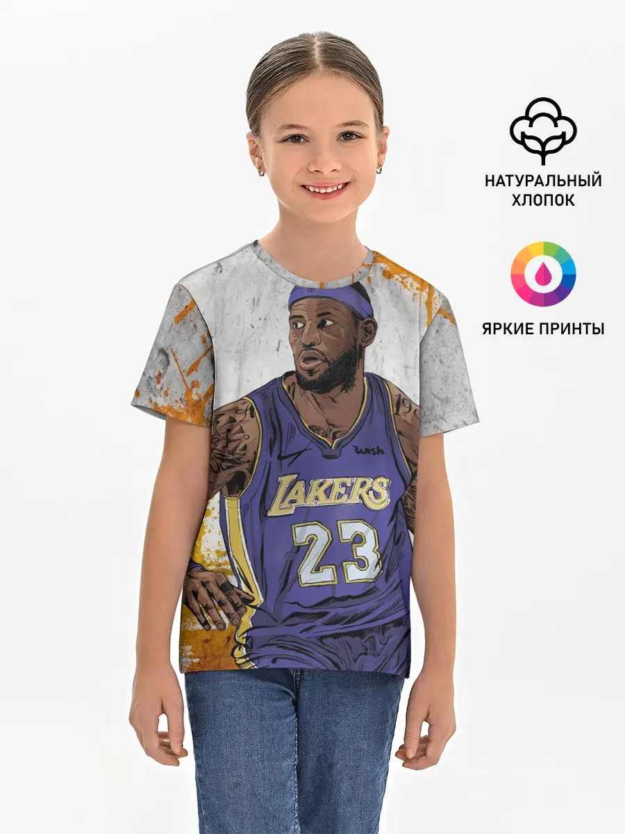 Детская базовая футболка / Леброн Джеймс