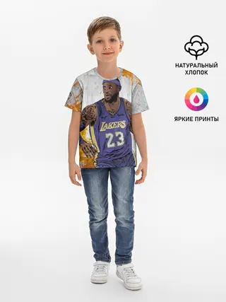 Детская базовая футболка / Леброн Джеймс