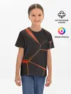 Детская базовая футболка / Лава 3D