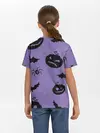 Детская базовая футболка / Фиолетовый хэллоуин