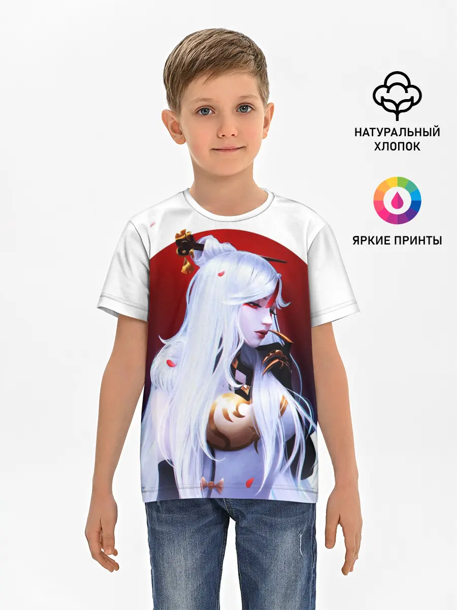 Детская базовая футболка / GENSHIN IMPACT / НИН ГУАН