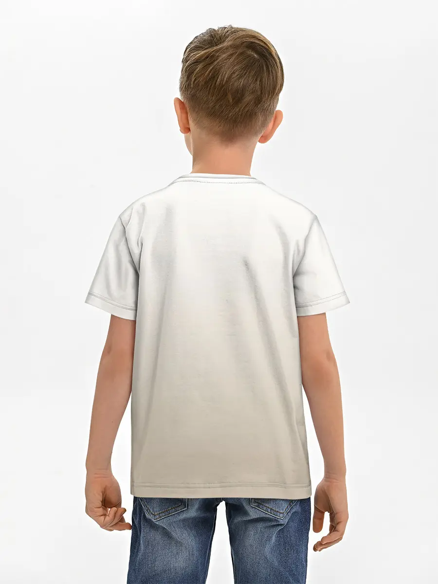 Детская базовая футболка / летящая сова рисунок