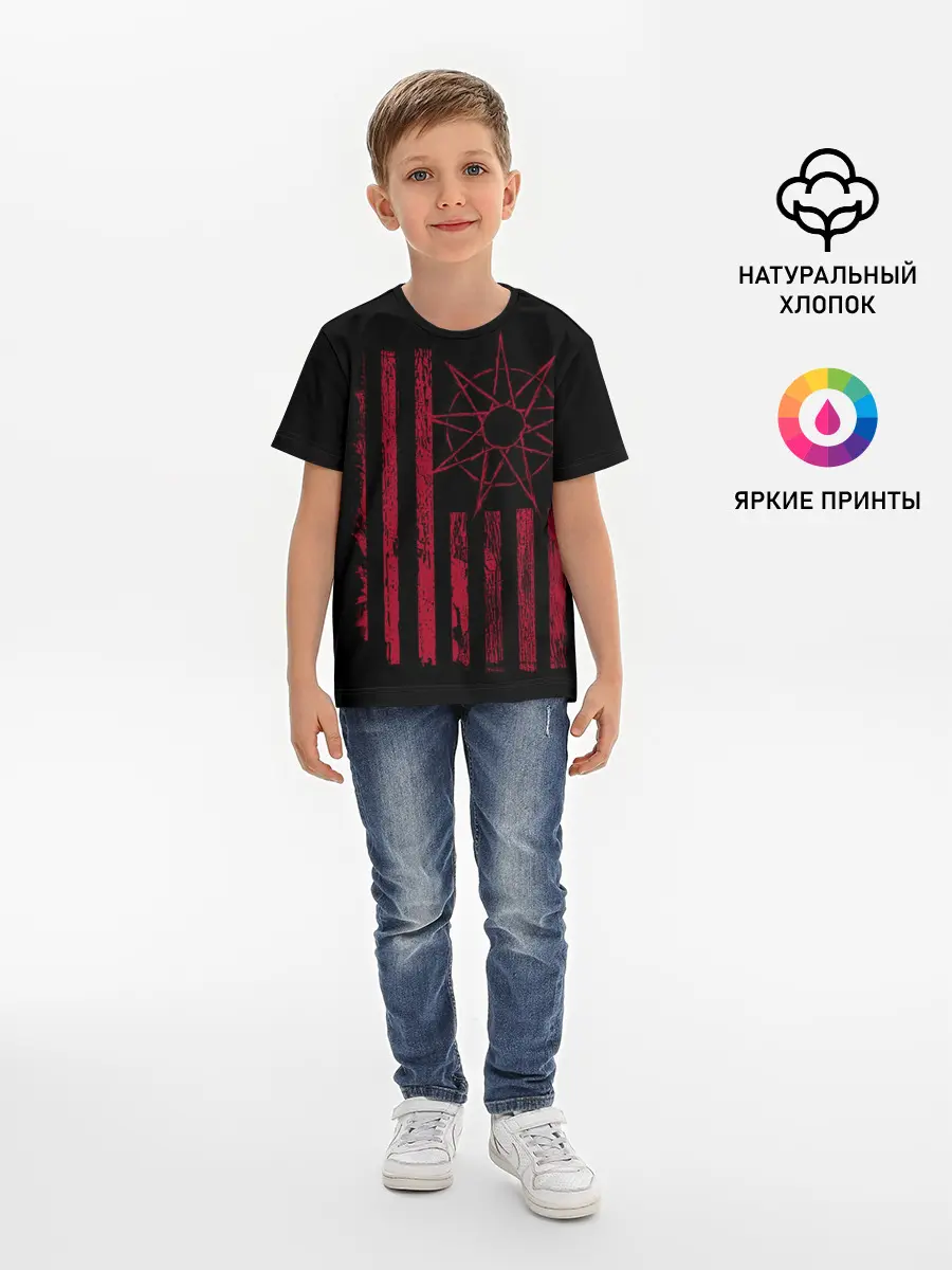 Детская базовая футболка / Slipknot Флаг