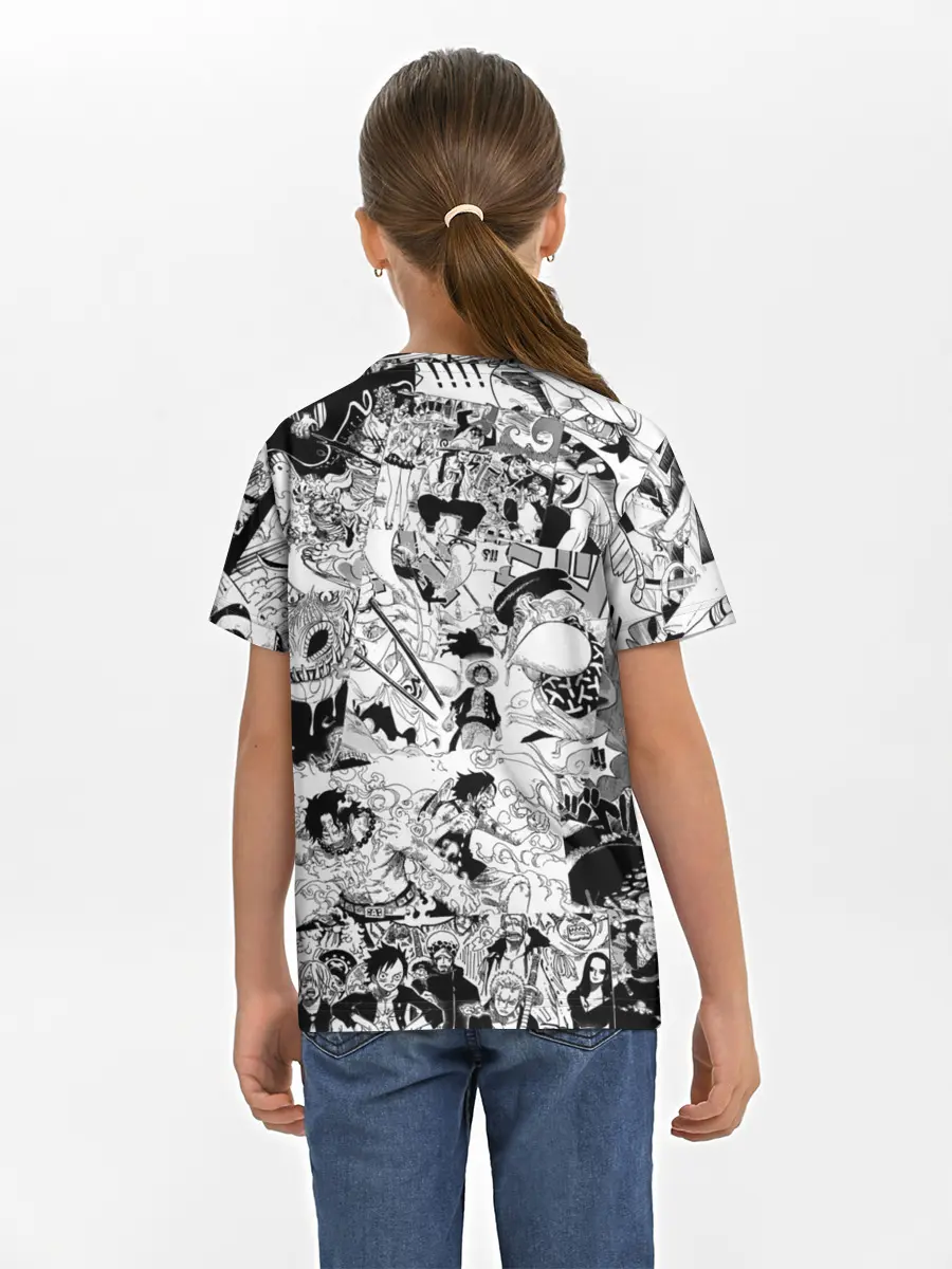 Детская базовая футболка / Ван Пис, One Piece, манга