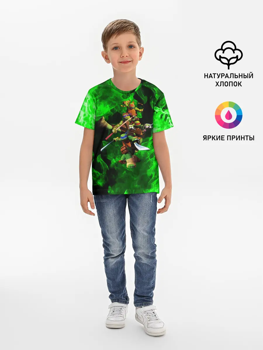 Детская базовая футболка / ЧЕРЕПАШКИ - НИНДЗЯ