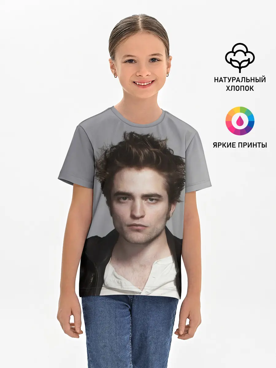 Детская базовая футболка / РОБЕРТ ПАТТИНСОН