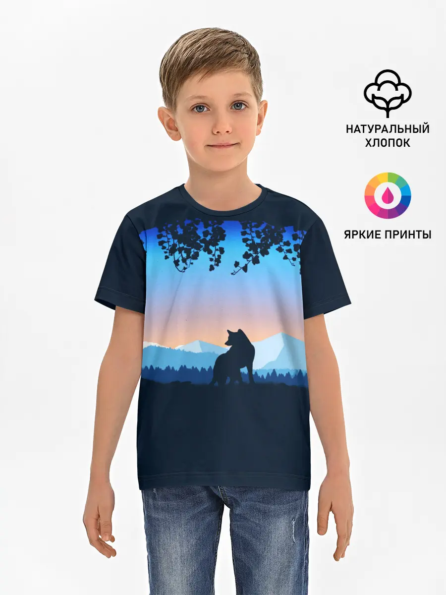 Детская базовая футболка / WOLF