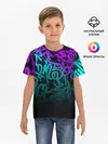 Детская базовая футболка / НЕОНОВОЕ ГРАФФИТИ / NEON