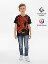 Детская базовая футболка / RED CHINA DRAGON