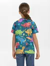 Детская базовая футболка / Арт с динозаврами