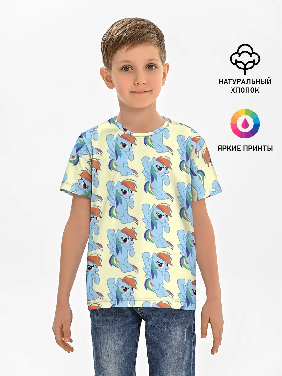 Детская базовая футболка / Rainbow Dash