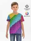 Детская базовая футболка / Яркая мозаика