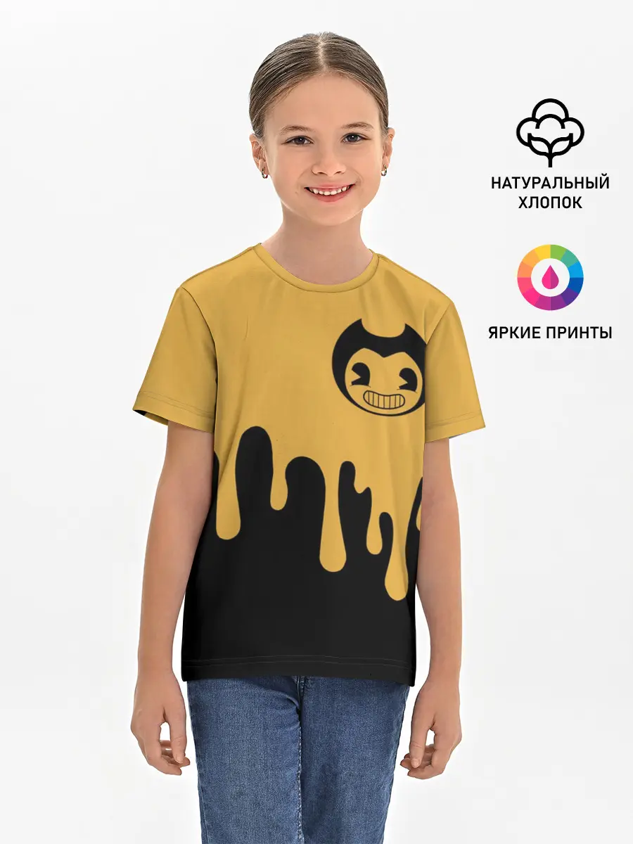 Детская базовая футболка / Bendy And The Ink Machine