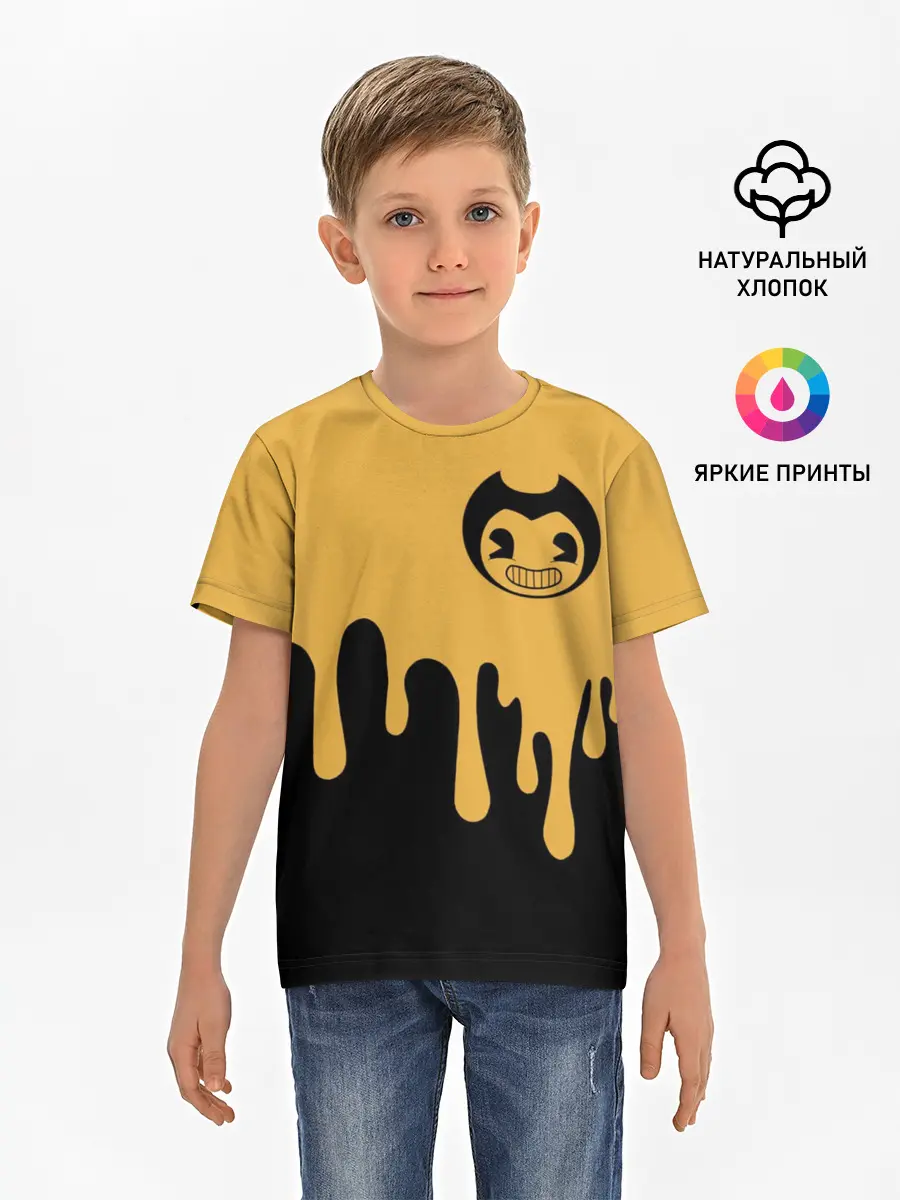 Детская базовая футболка / Bendy And The Ink Machine