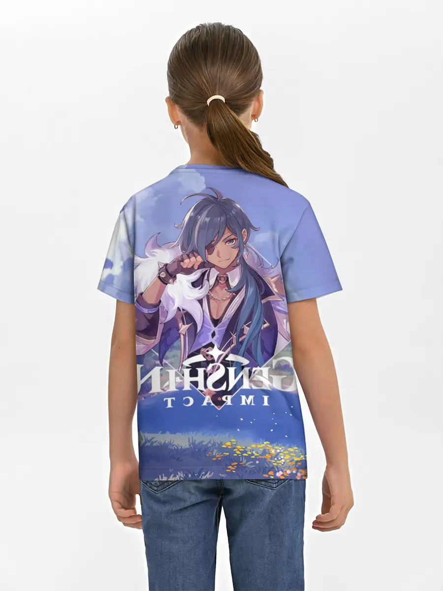 Детская базовая футболка / Genshin impact | Kaeya