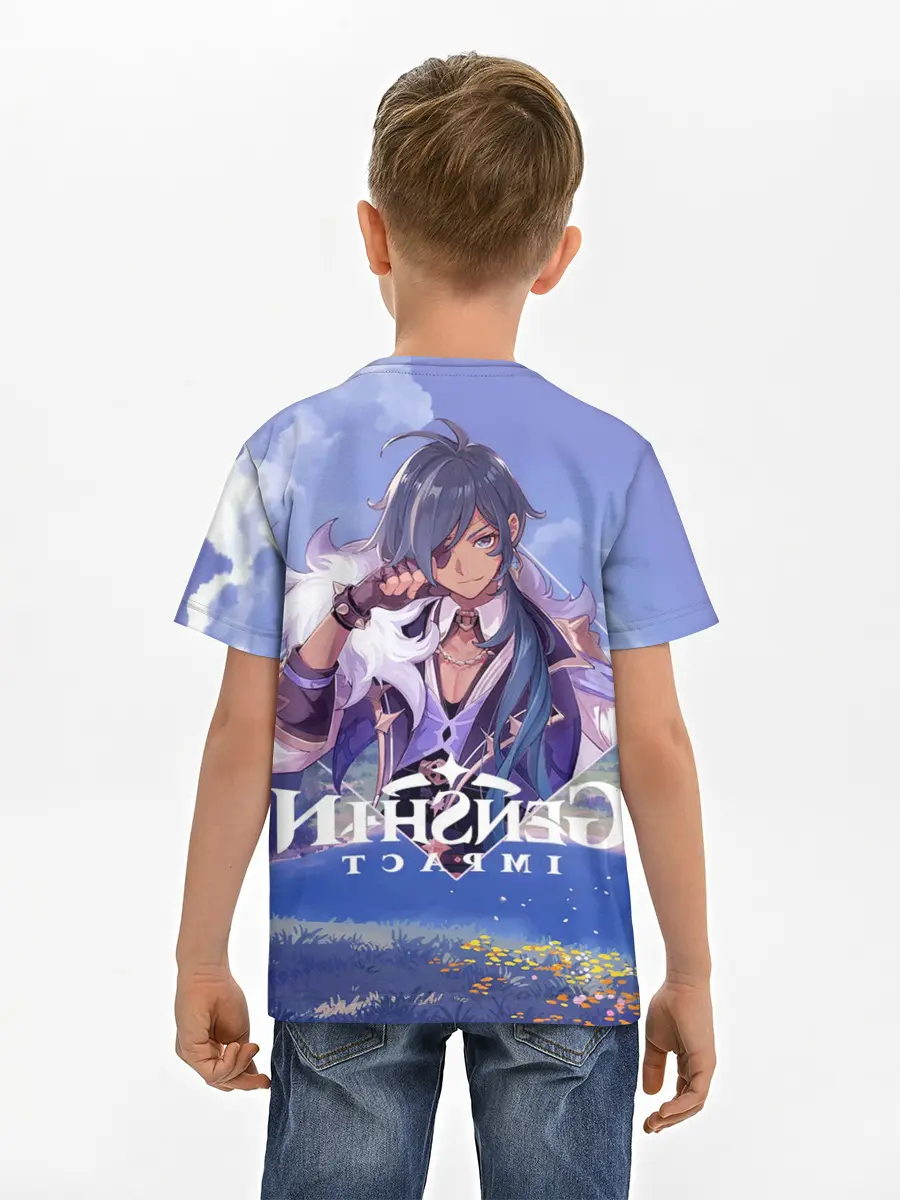 Детская базовая футболка / Genshin impact | Kaeya