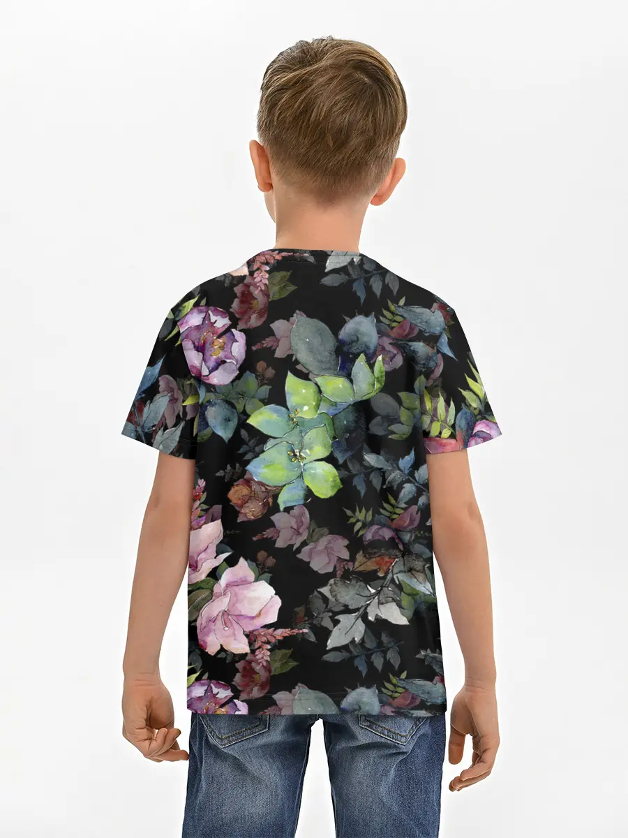 Детская базовая футболка / Цветочный сад