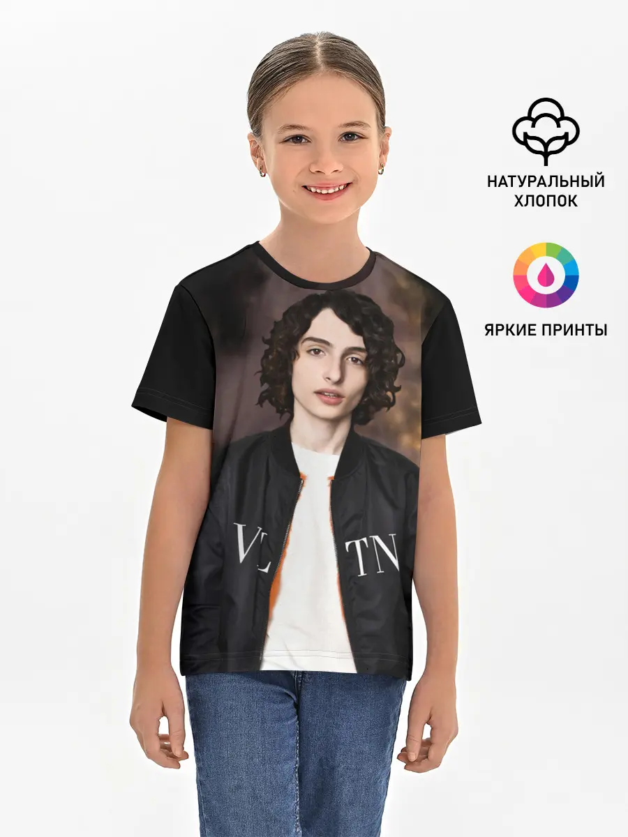 Детская базовая футболка / finn wolfhard